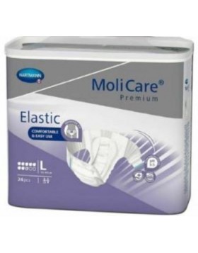 Hartmann Molicare Premium Elastic πάνα νυκτός αυτοκόλλητη 8 σταγόνες Large 24τμχ 165473 