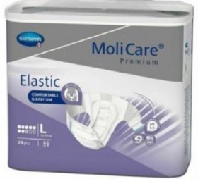 Hartmann Molicare Premium Elastic πάνα νυκτός αυτοκόλλητη 8 σταγόνες Large 24τμχ 165473 