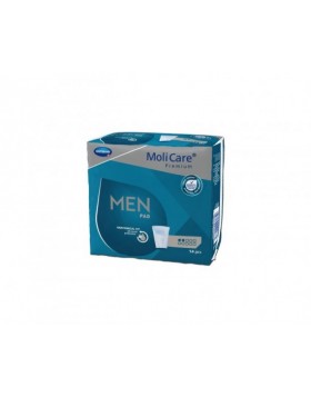 Molicare® Premium Men Pad επίθεμα ακράτειας για άντρες 2 σταγόνες 14τμχ 168600