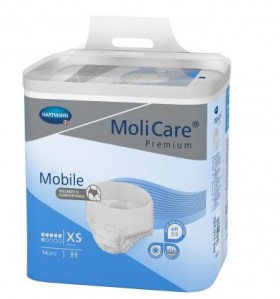 MoliCare® Premium Mobile extra plus εσώρουχο ακράτειας ημέρας 6 σταγόνες,  XSmall 14τμχ