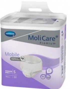 MoliCare® Premium Mobile super plus εσώρουχο ακράτειας νύχτας 8 σταγόνες,  Small 14τμχ