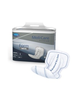 Molicare® Premium Form men extra plus Ανδρικά Επιθέματα ακράτειας, 6 σταγόνες συσκευασία 28τμχ 