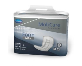 Molicare® Premium Form men extra plus Ανδρικά Επιθέματα ακράτειας, 6 σταγόνες συσκευασία 28τμχ 