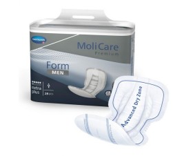 Molicare® Premium Form men extra plus Ανδρικά Επιθέματα ακράτειας, 6 σταγόνες συσκευασία 28τμχ 