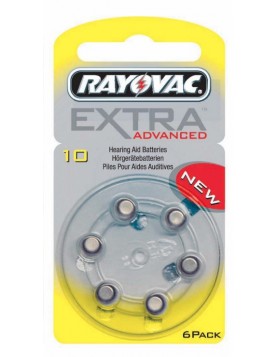 Rayovac Extra Advanced Μπαταρίες Ακουστικών Βαρηκοΐας 10 1.45V 6τμχ