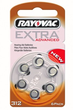 Rayovac Extra Advanced Μπαταρίες Ακουστικών Βαρηκοΐας 312 1.45V 6τμχ