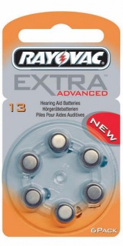 Rayovac Extra Advanced Μπαταρίες Ακουστικών Βαρηκοΐας 13 1.45V 6τμχ