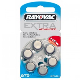 Rayovac Extra Advanced Μπαταρίες Ακουστικών Βαρηκοΐας 675 1.45V 6τμχ