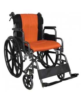 Αναπηρικό αμαξίδιο σειρά Golden 43cm Πορτοκαλί-Μαύρο - 0808482